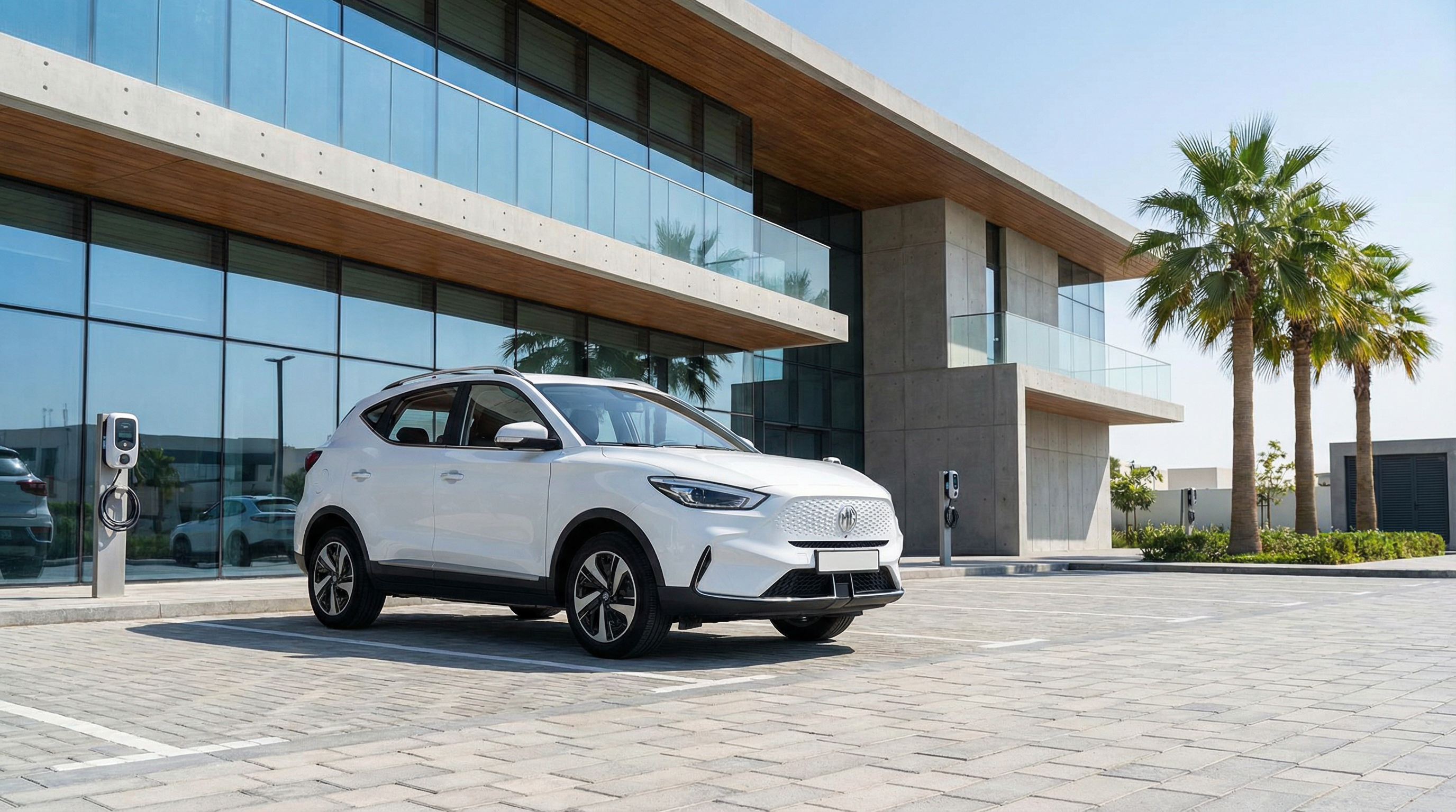 MG ZS EV at UAE authorized service center